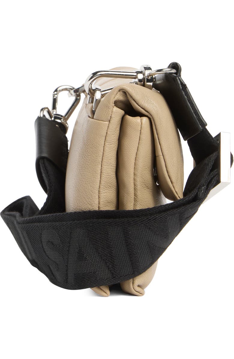 AllSaints Ezra Quilted Crossbody Bag, Alternate, color, Mink Grey