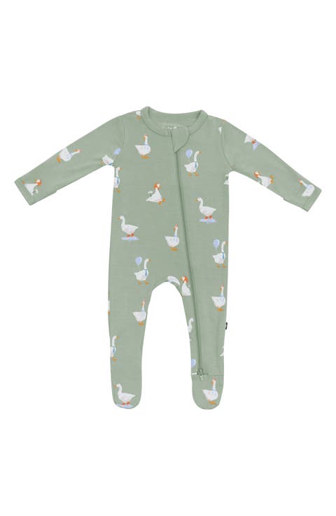 Silly Goose Zip-Up Footie (Baby)