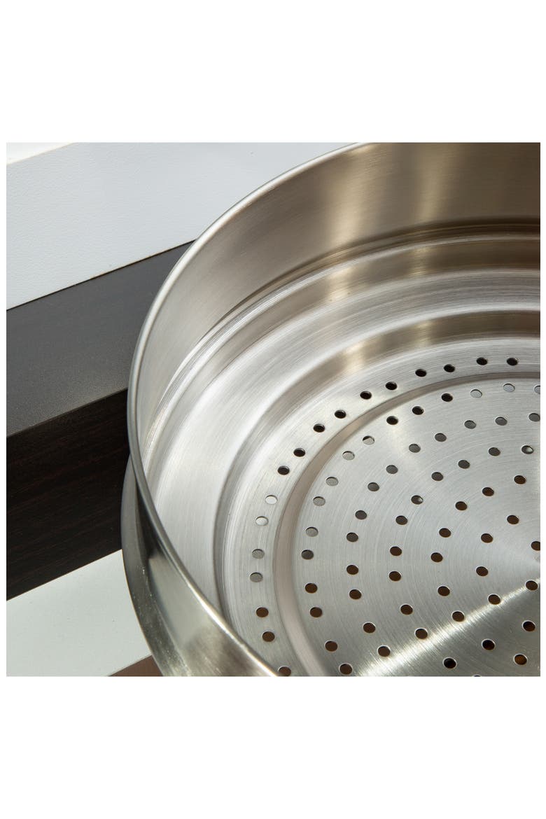 Graphite 3-Piece Recycled Stainless Steel Stockpotck & Steamer Set, Alternate, color, SILVER