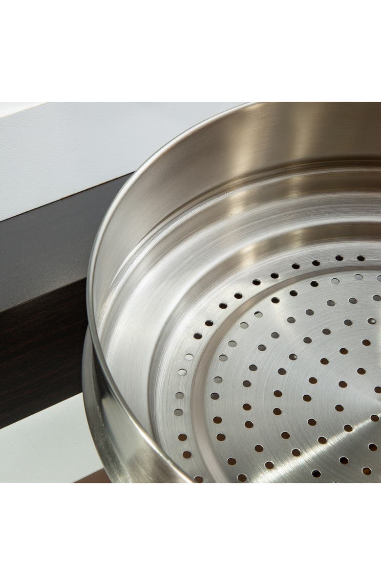 BergHOFF Graphite 3-Piece Recycled Stainless Steel Stockpotck & Steamer Set, Alternate, color, Silver