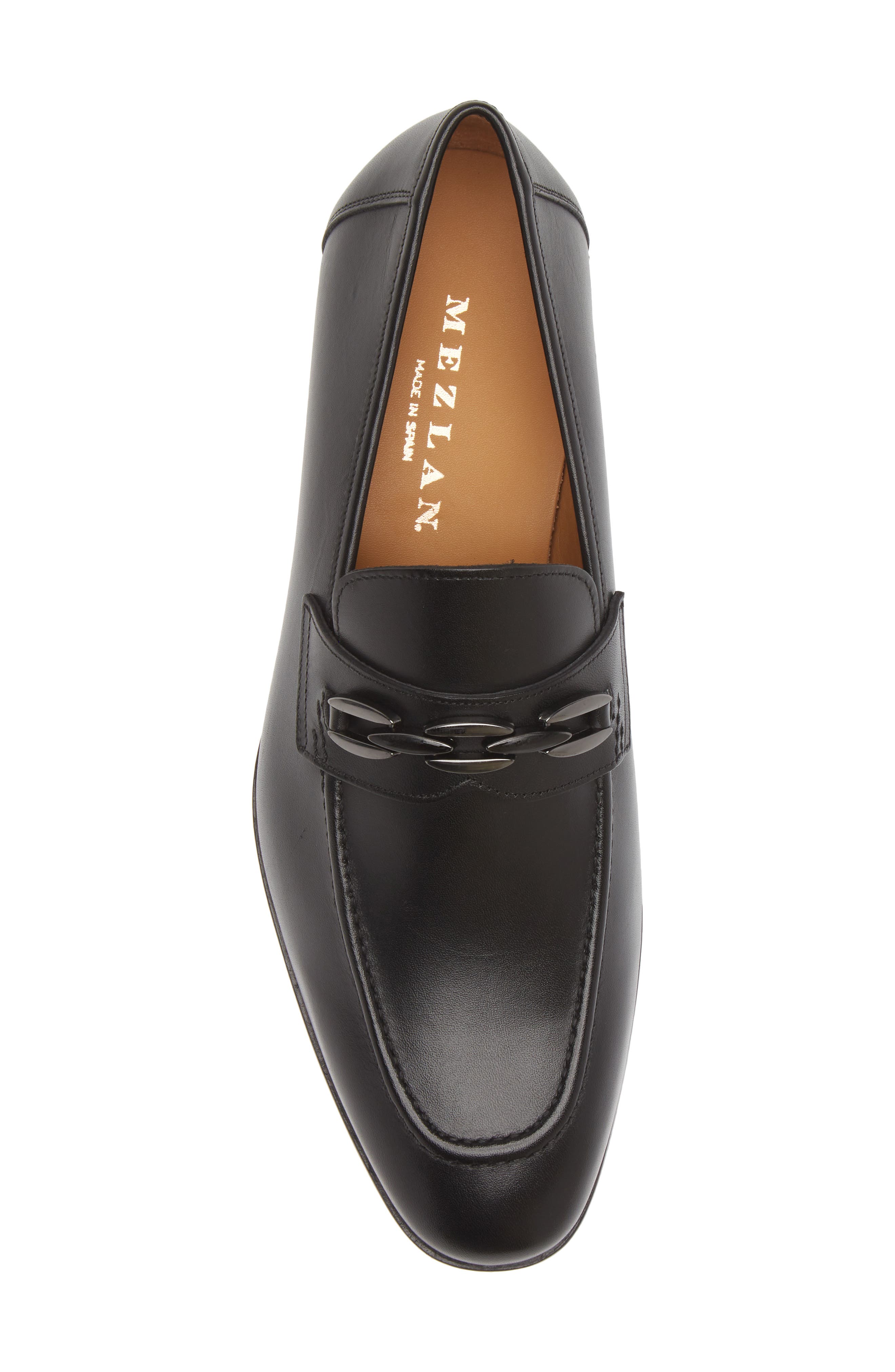 Mezlan Bit Ornament Leather Loafer, Alternate, color, 