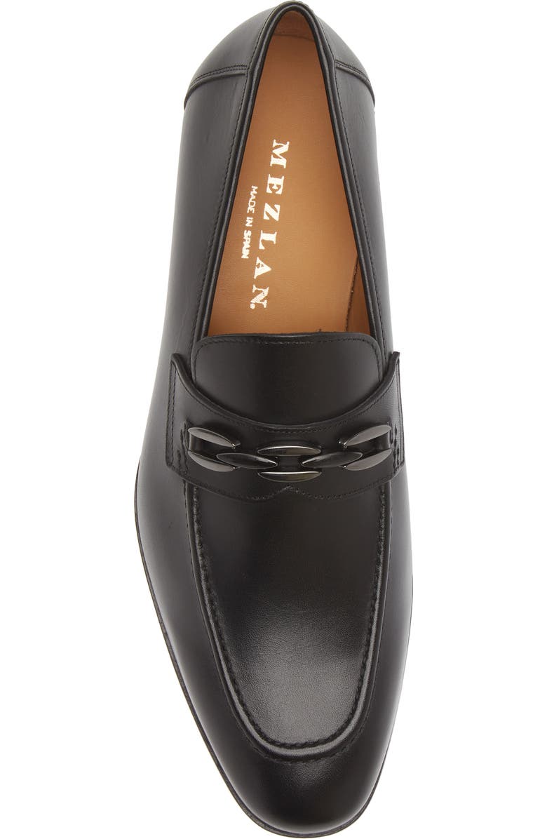 Mezlan Bit Ornament Leather Loafer, Alternate, color,