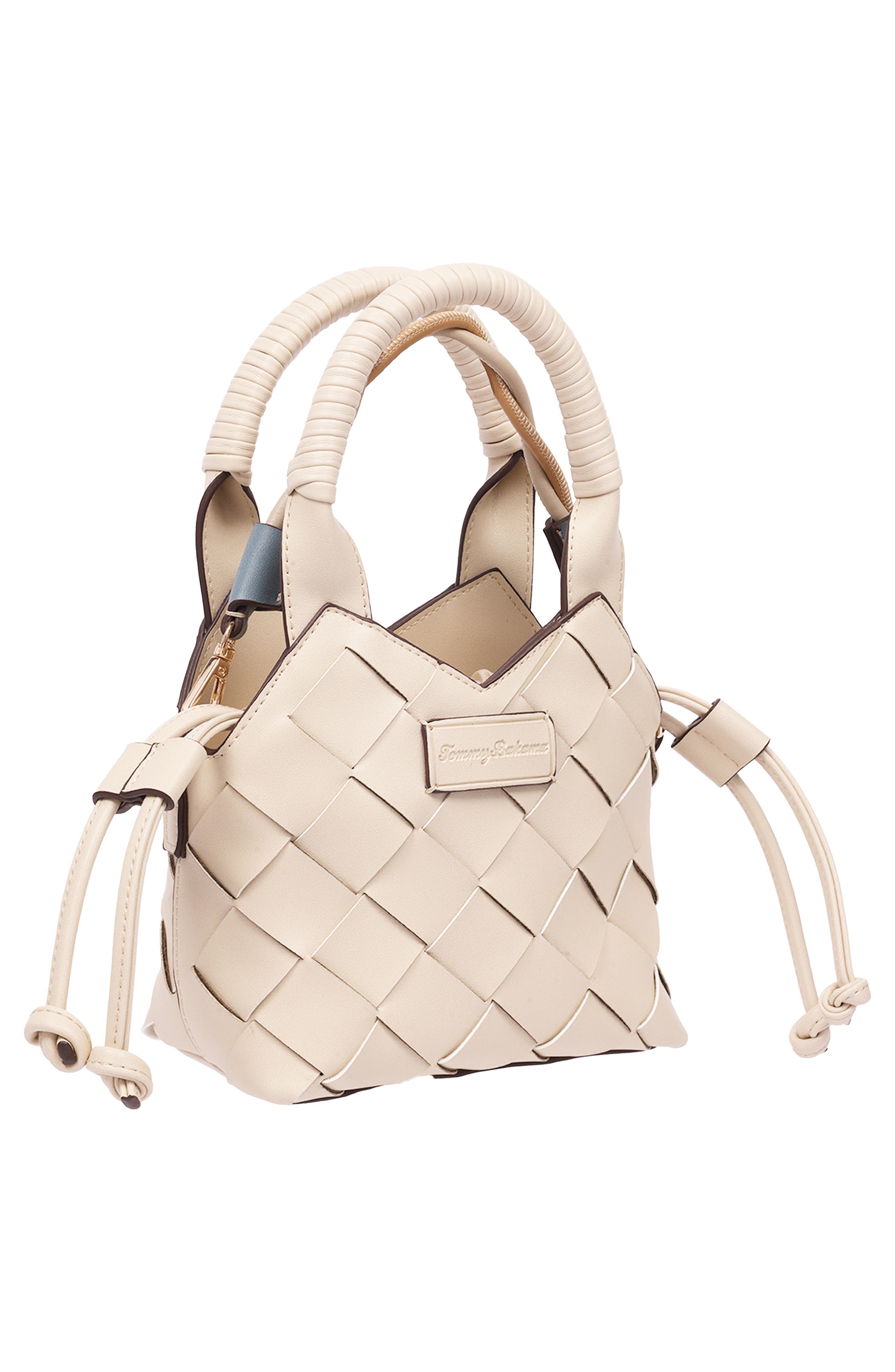 Tommy Bahama Demi Mini Woven Tote Bag, Alternate, color, Ivory