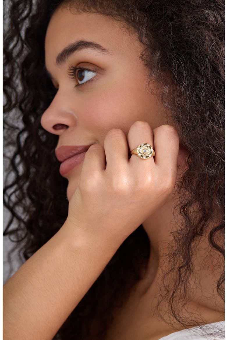 Kiera 18K Gold Diamond Statement Ring, Alternate, color, 18K YELLOW GOLD