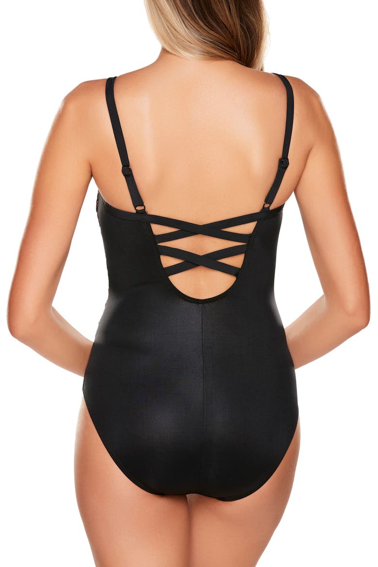 Tramonto Belle Temptation One-Piece Swimsuit, Alternate, color, BNZ