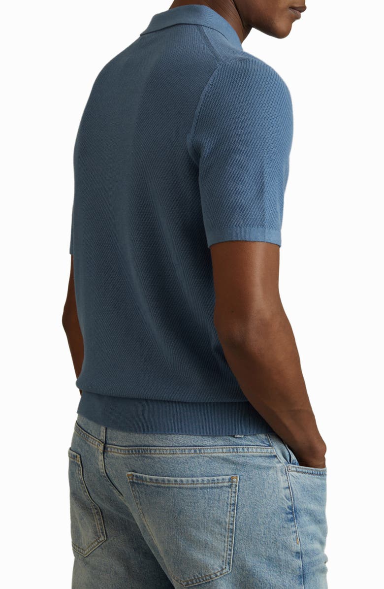 Reiss Ivor Textured Half Zip Polo Sweater, Alternate, color, 