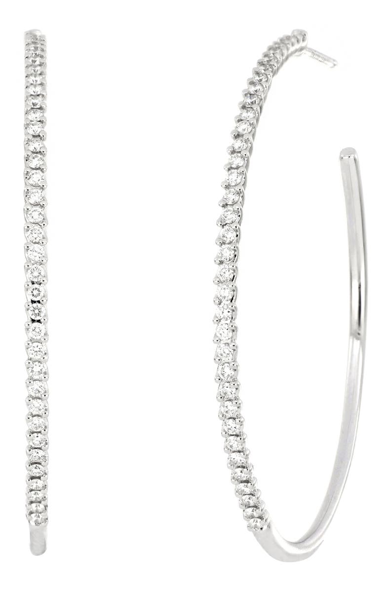Bony Levy Pavé Diamond Hoop Earrings, Alternate, color, 