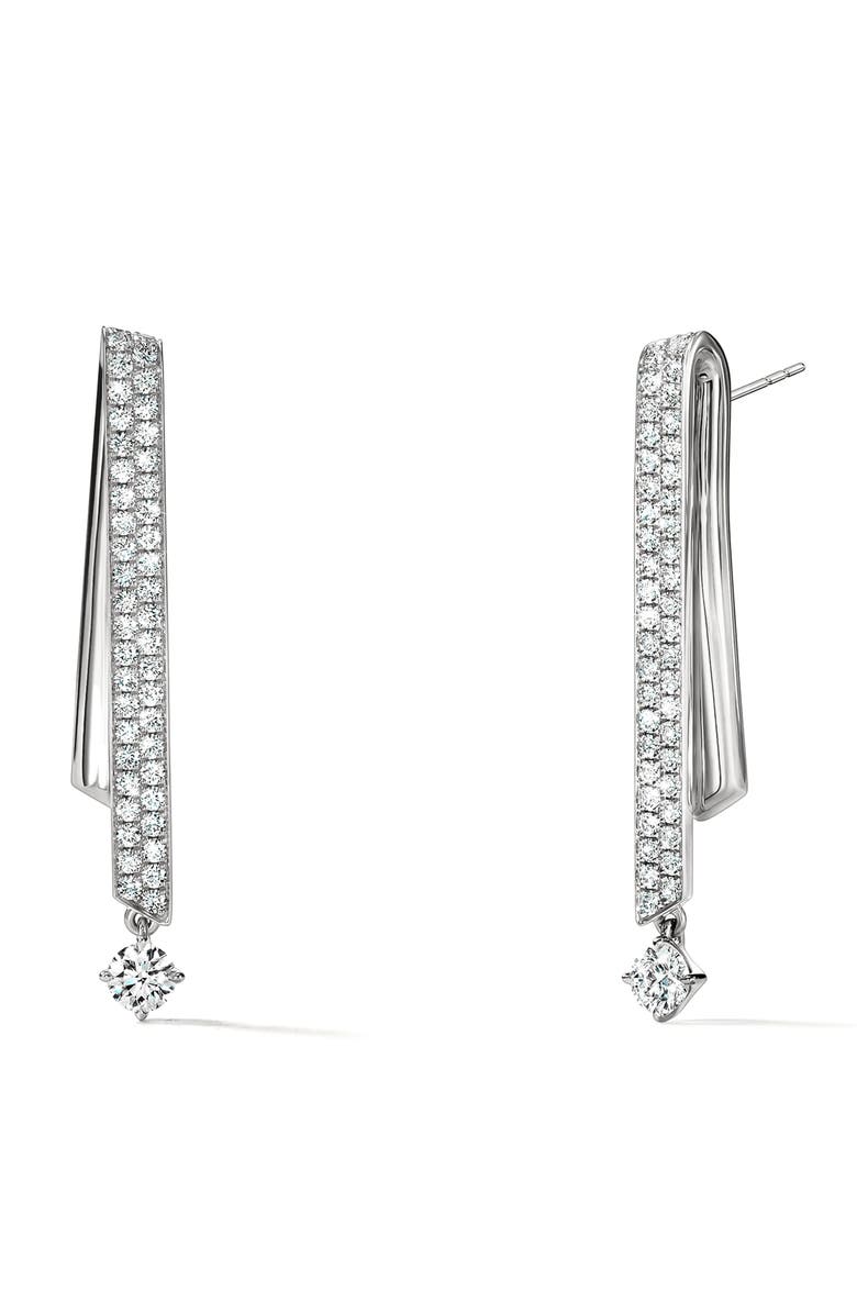HEARTS ON FIRE INSIDE/OUT 18K Gold Diamond Stiletto Flip Petite Earrings, 0.85ct., Alternate, color,