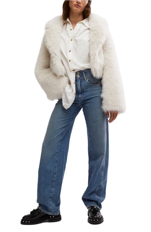 Free People Tinsley Baggy High-rise Jeans In Hazey Blue
