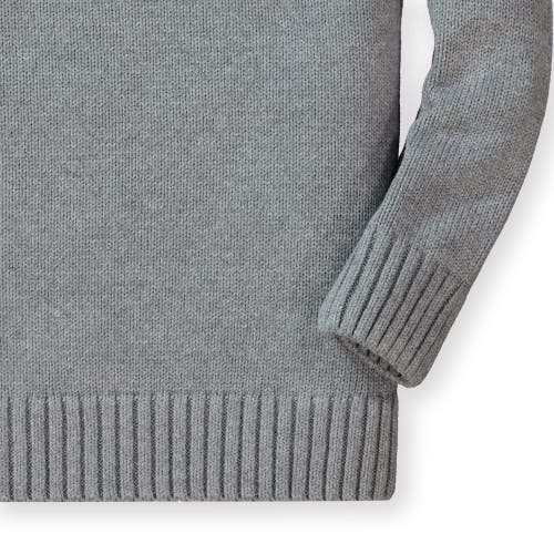 Hope & Henry Baby Boys' Shawl Collar Cable Sweater, Infant In Grey And Black Fairisle Toggle