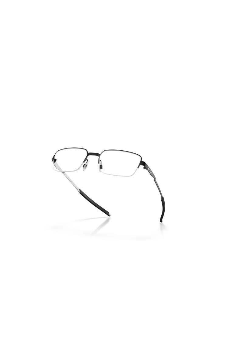 Oakley 55mm Rectangle optical glasses, Alternate, color, Black