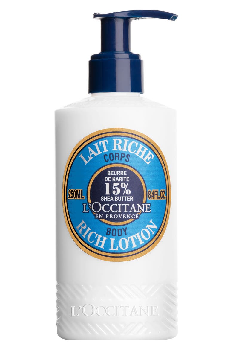 Shea Butter Rich Body Lotion, Main, color, NO COLOR