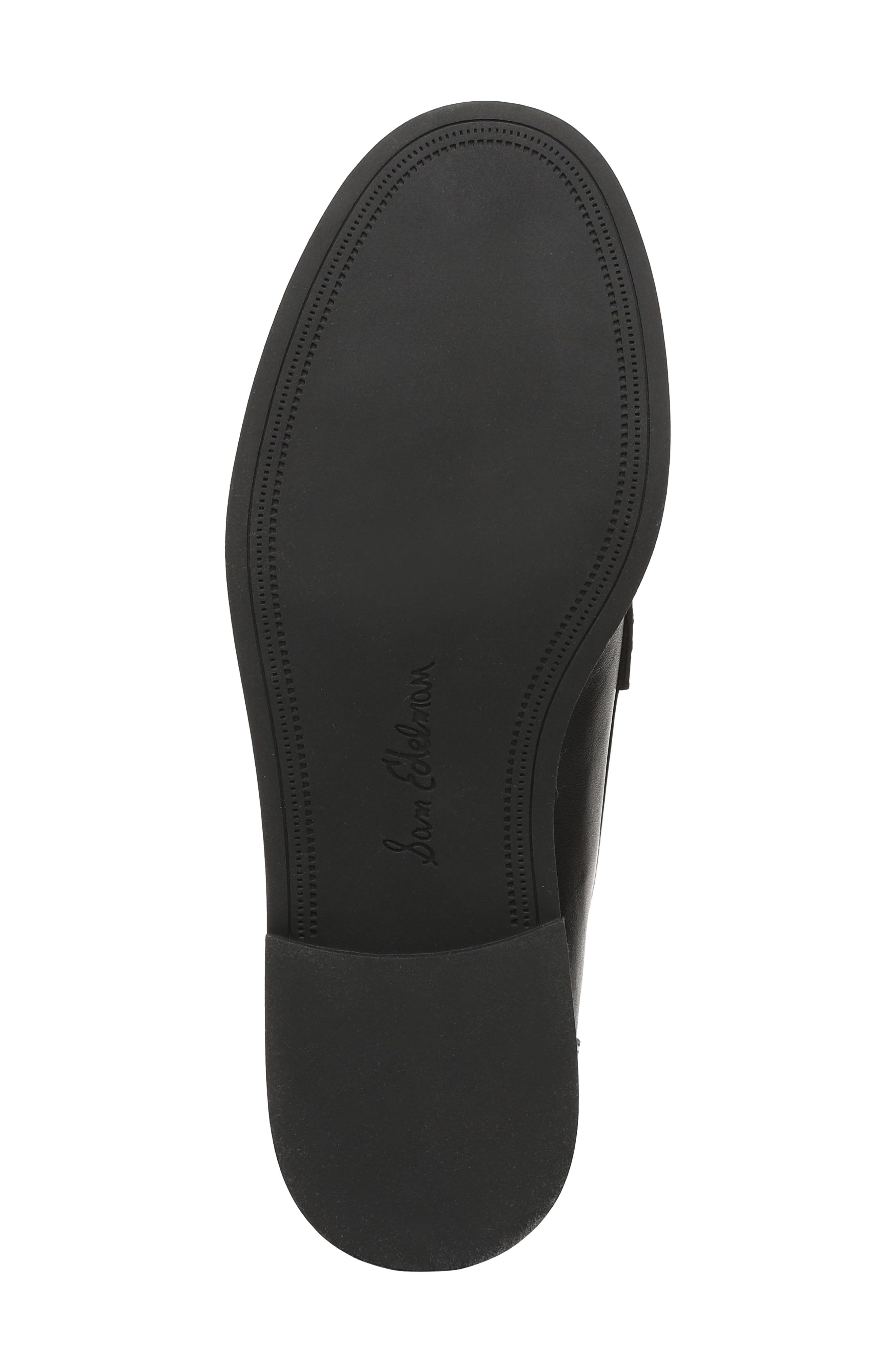 Enya Leather Loafer, Alternate, color, BLACK