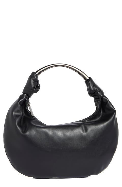 Knotted Top Handle Bag