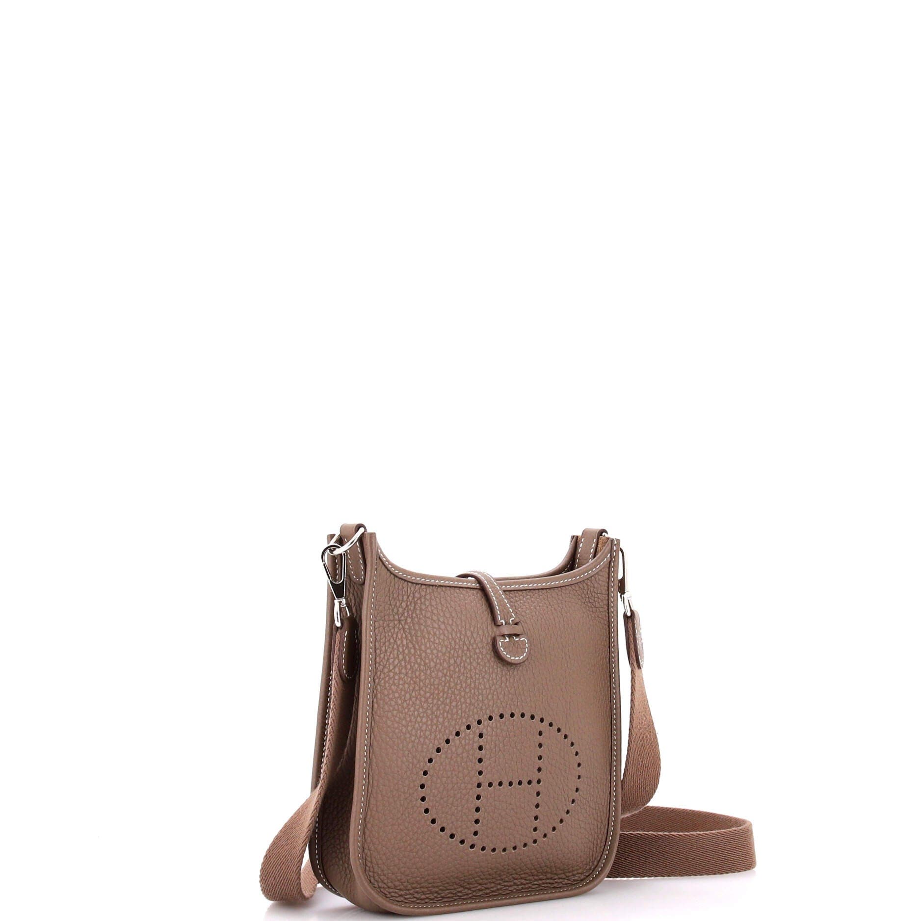 Pre-Owned Hermes Evelyne Bag Gen III Clemence TPM, Alternate, color, Etoupe