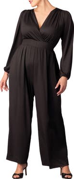 Kiyonna Brigitte Long Sleeve Jumpsuit