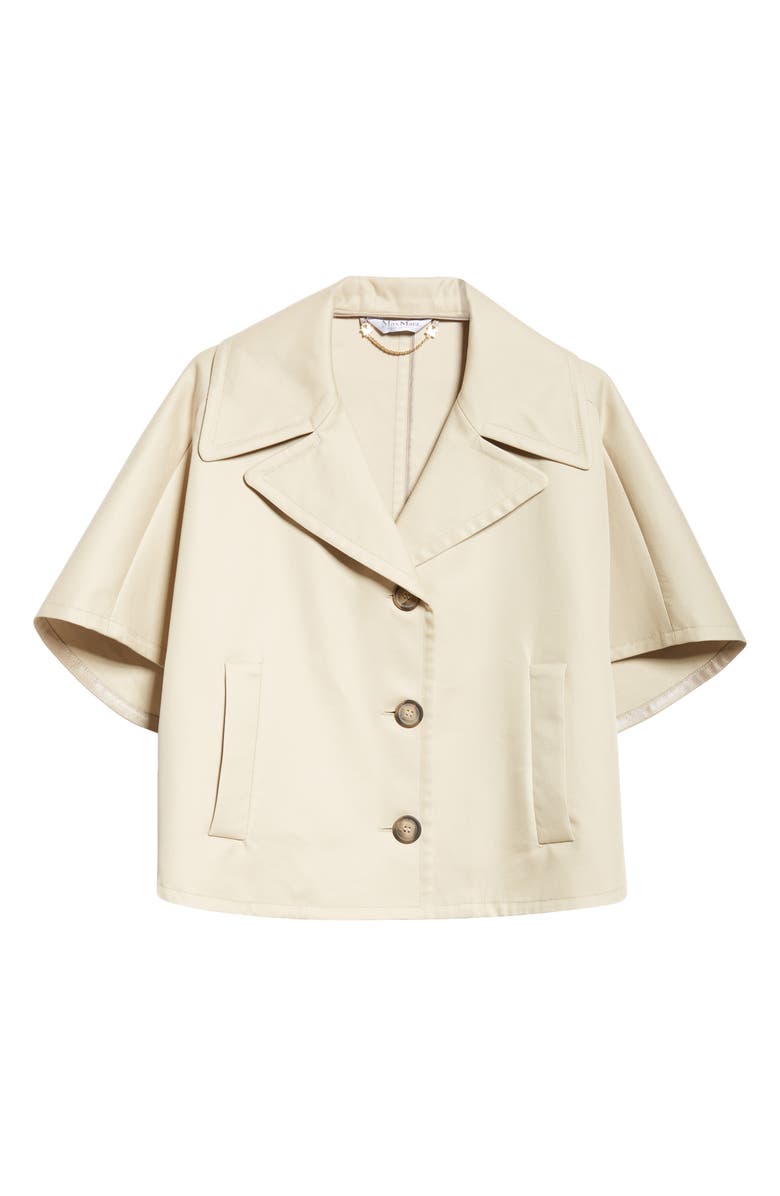 Max Mara Veggia Short Sleeve Cotton Topper, Alternate, color, 