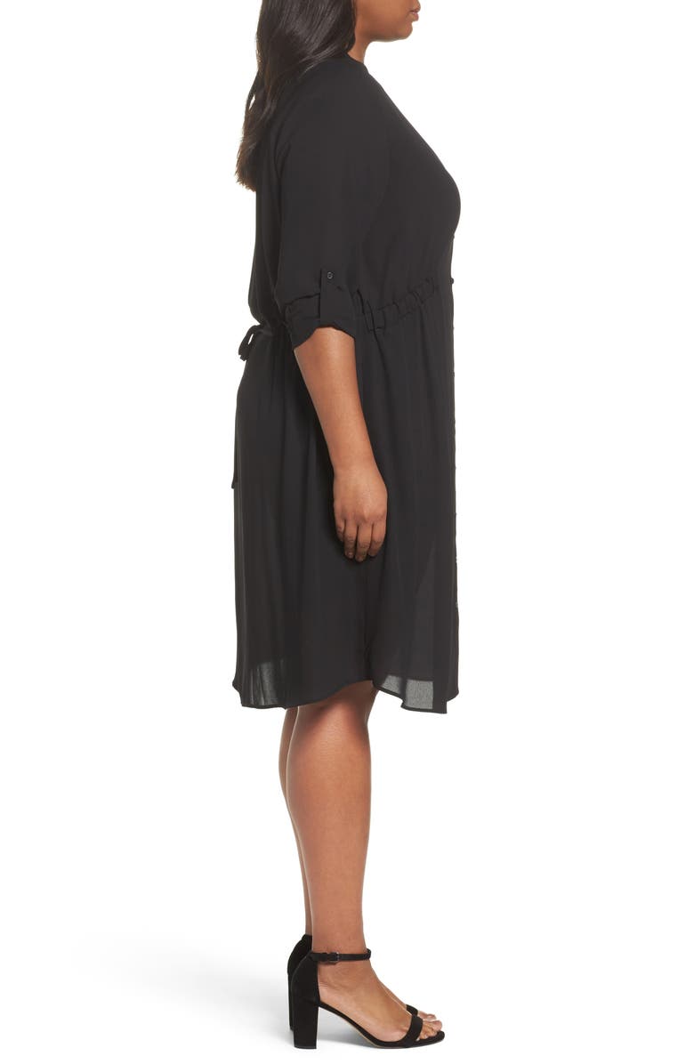 Sejour Split Neck Dress, Alternate, color, 