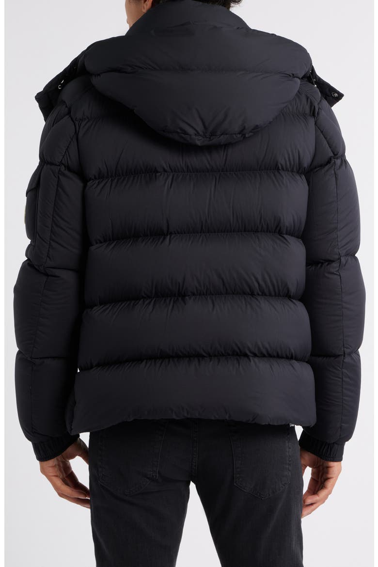 Maya 70 Hooded Quilted Down Jacket, Alternate, color, BLACK