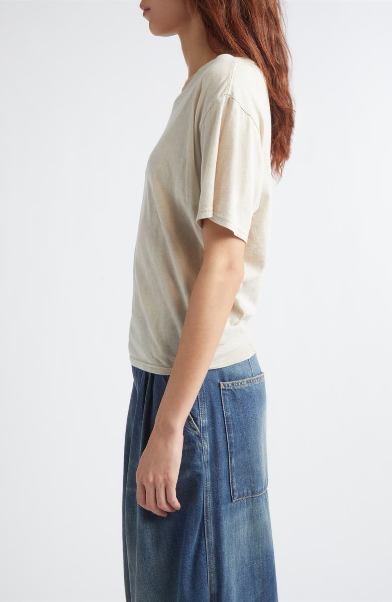 R13 Tight Waist Cotton & Cashmere T-Shirt, Alternate, color, White