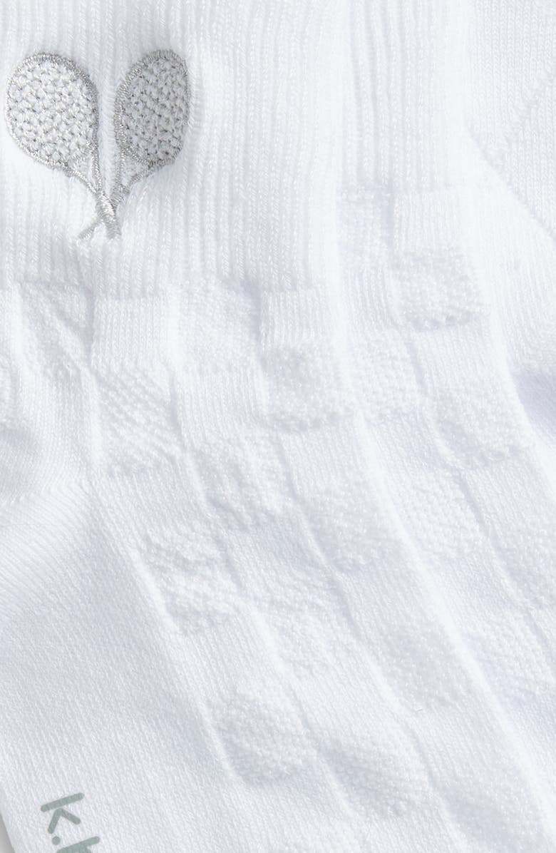 K Bell Socks Clubhouse Tennis Assorted 2-Pack Quarter Socks, Alternate, color, White