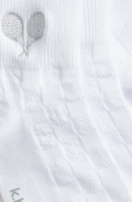 K. Bell Socks K Bell Socks Clubhouse Tennis Assorted 2-pack Quarter Socks In White