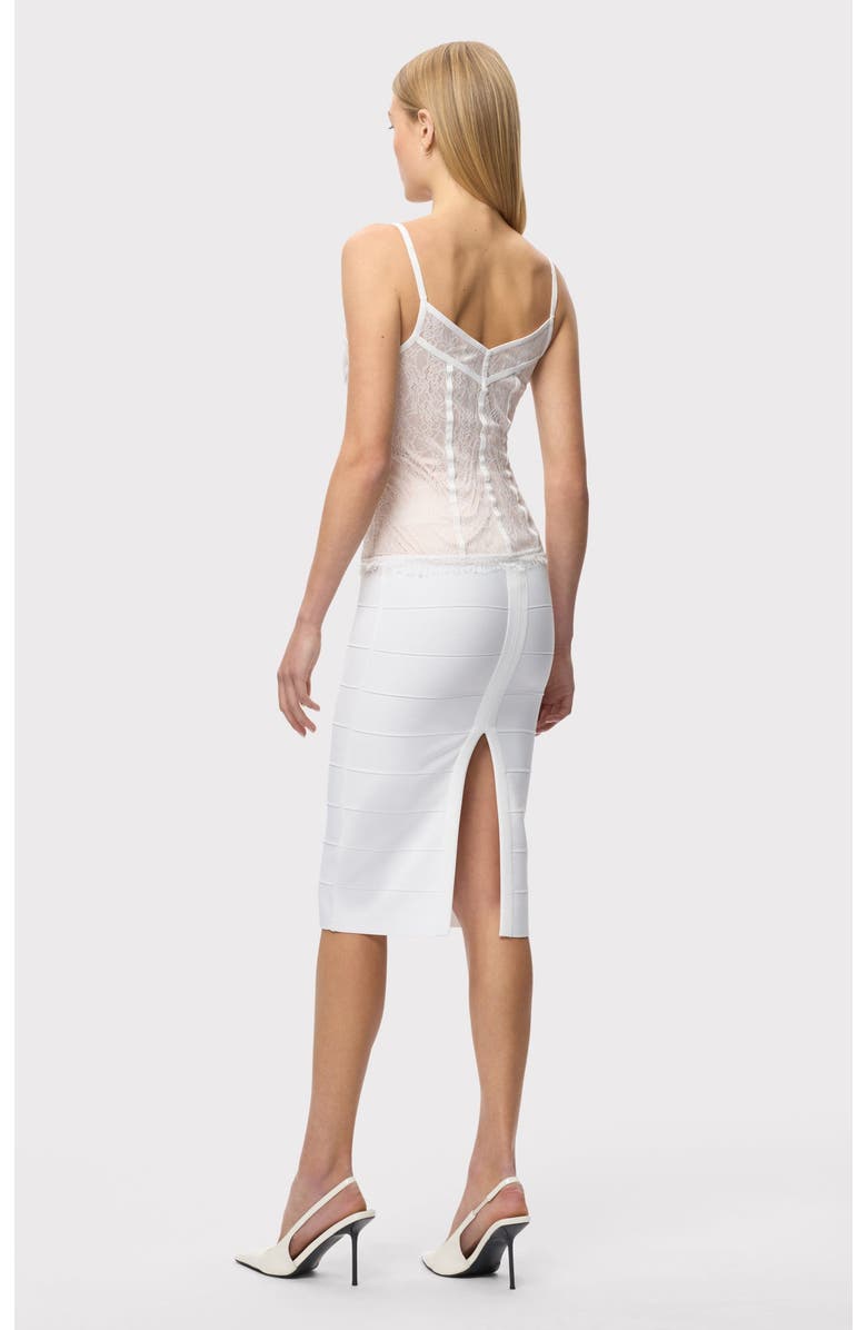 Herve Leger The Sylvie Top, Alternate, color, Alabaster