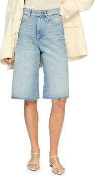 DL1961 Lucila High Waist Cutoff Bermuda Denim Shorts
