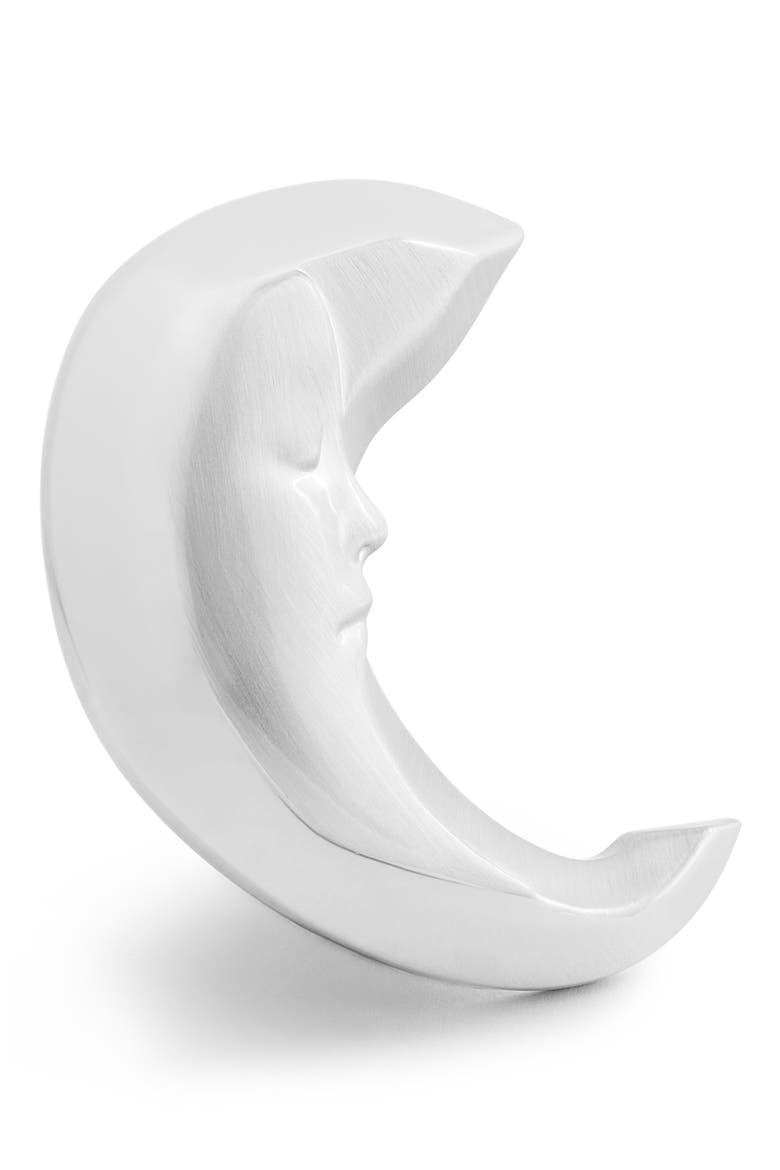 Moon Face Brooch, Alternate, color, ANTIQUE SILVER