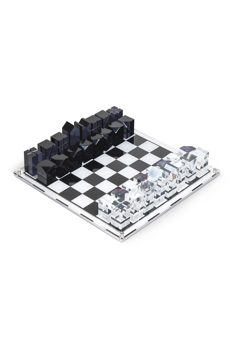 Acrylic Chess Set, Main, color, MULTI COLOR