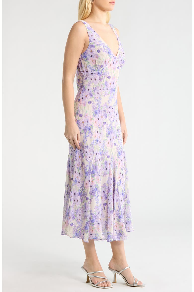 Symone V-Neck Maxi Sundress, Alternate, color, PURPLE FLORAL