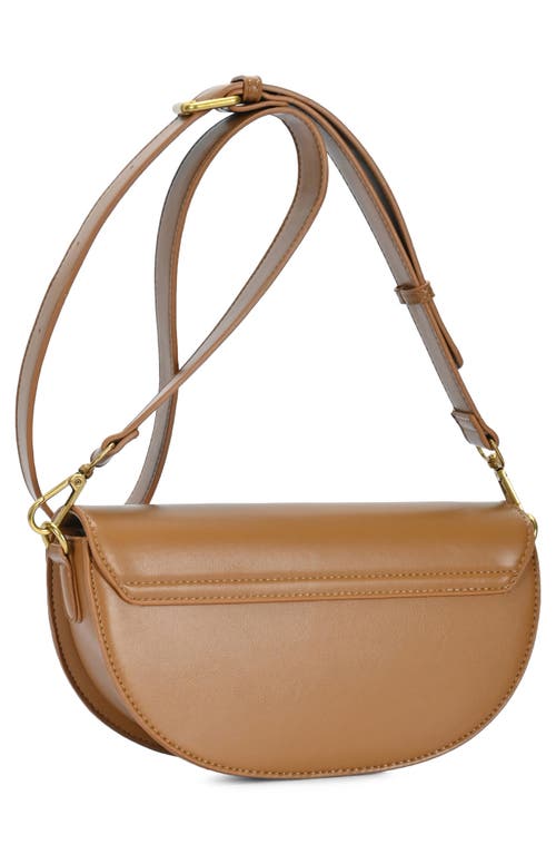 Madison West Buckle Half Moon Crossbody Bag
