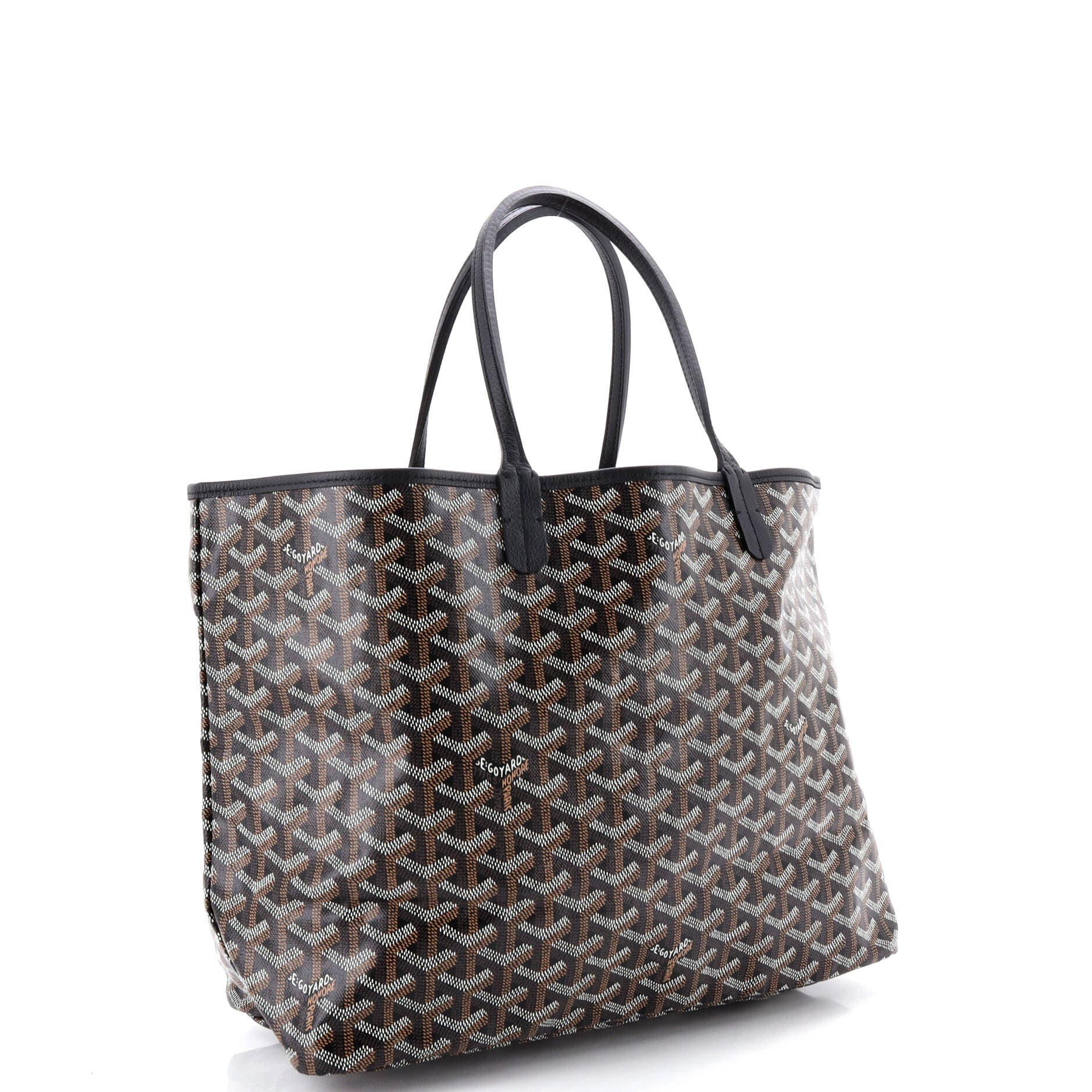 Pre-Owned Goyard Saint Louis Tote Coated Canvas PM, Alternate, color, Black
