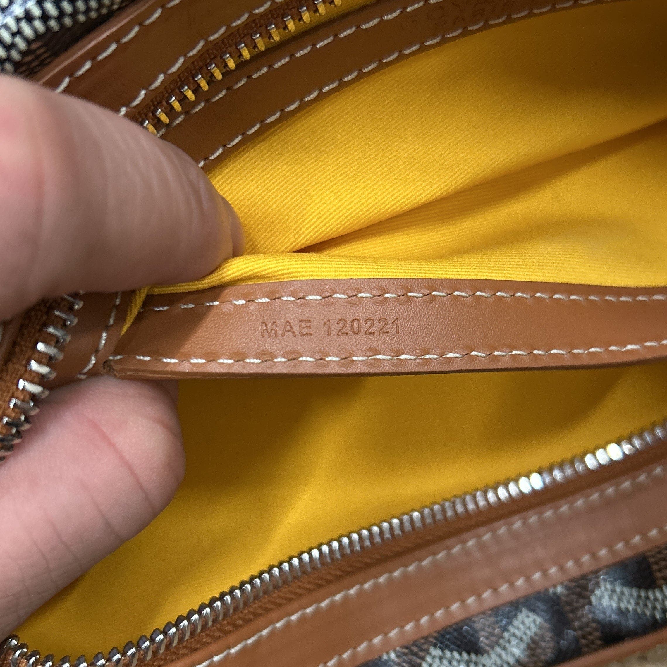 Pre-Owned Goyard Cap Vert Bag Coated Canvas, Alternate, color, Brown