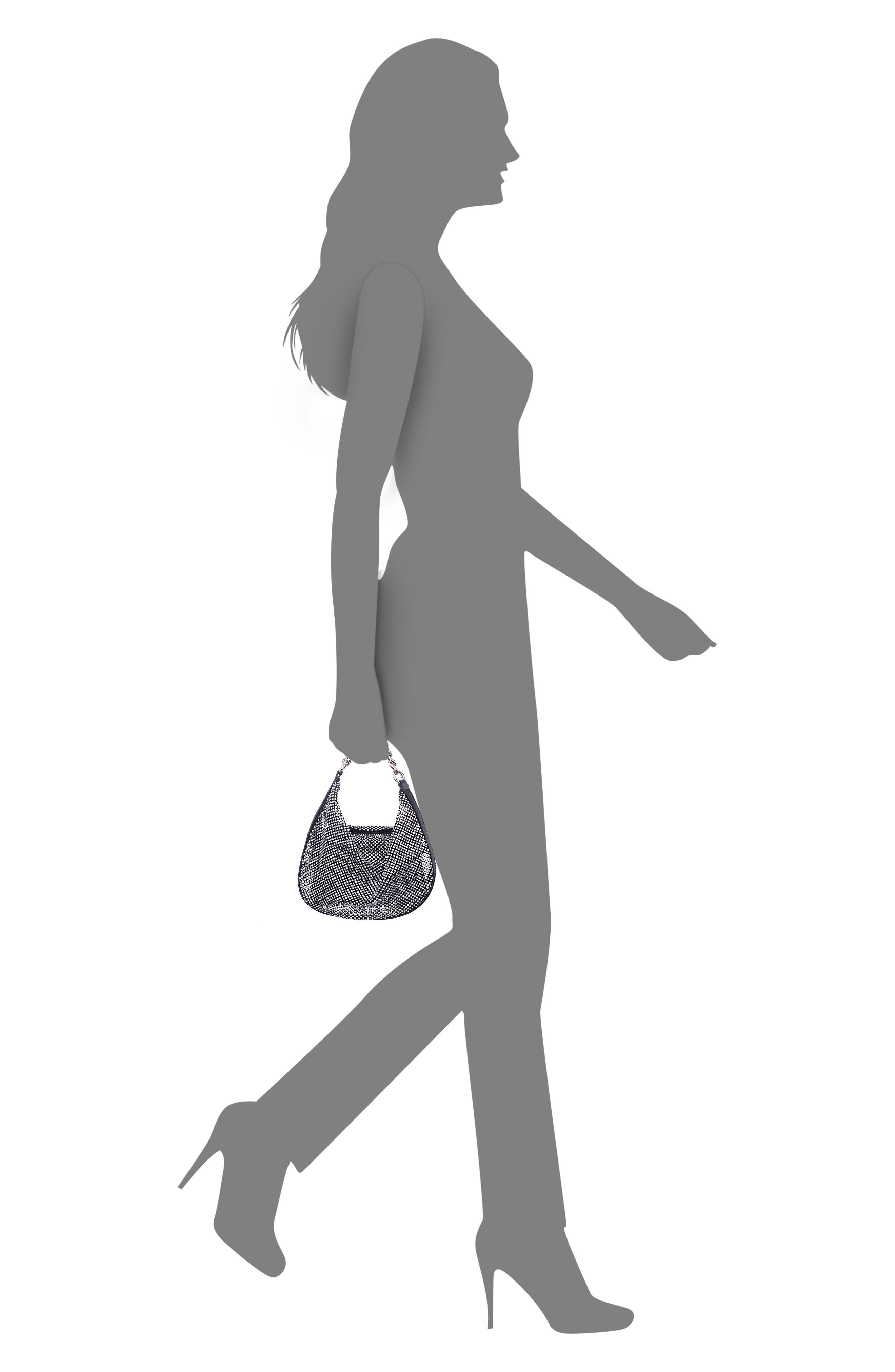 Nina Racquel Shoulder Bag, Alternate, color, Black