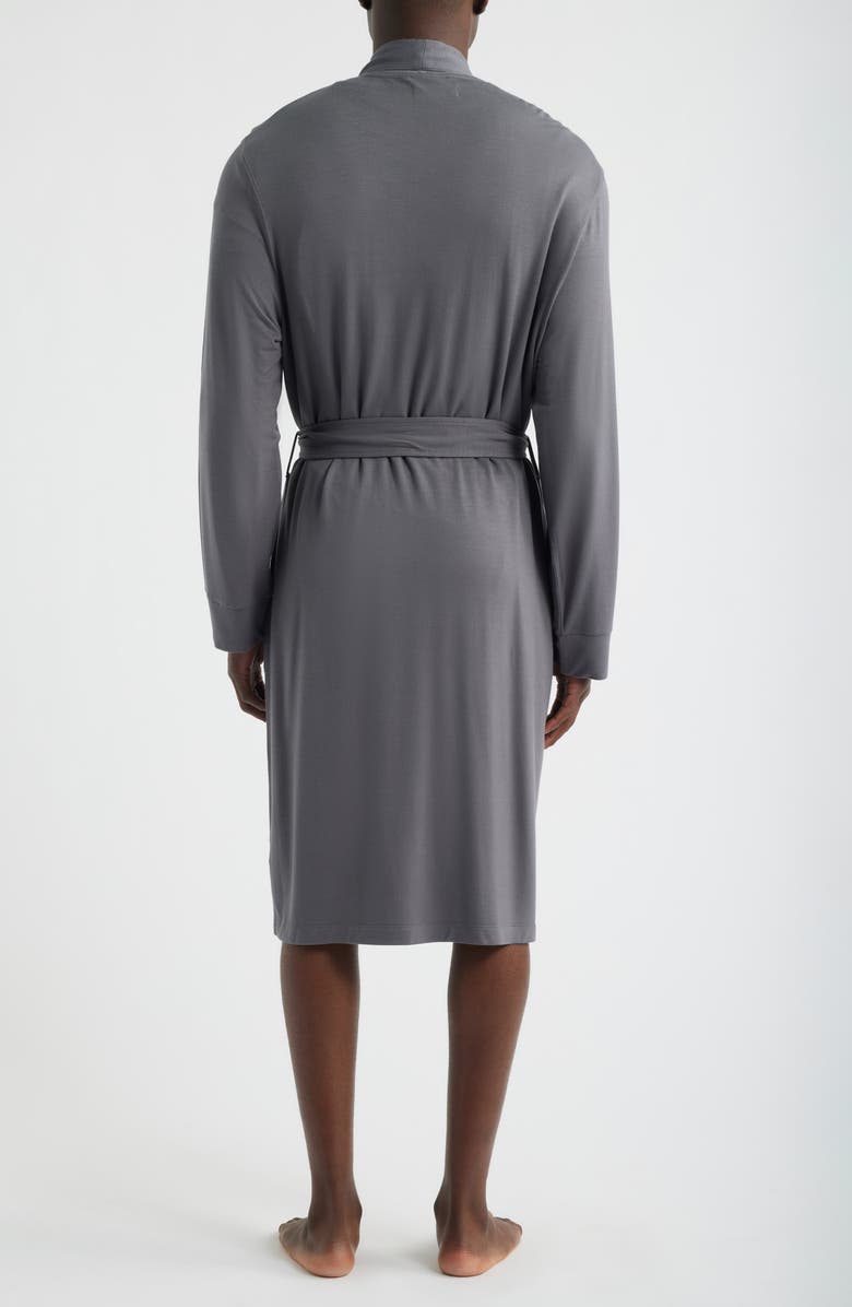 Nordstrom French Terry Robe, Alternate, color, Grey Tornado