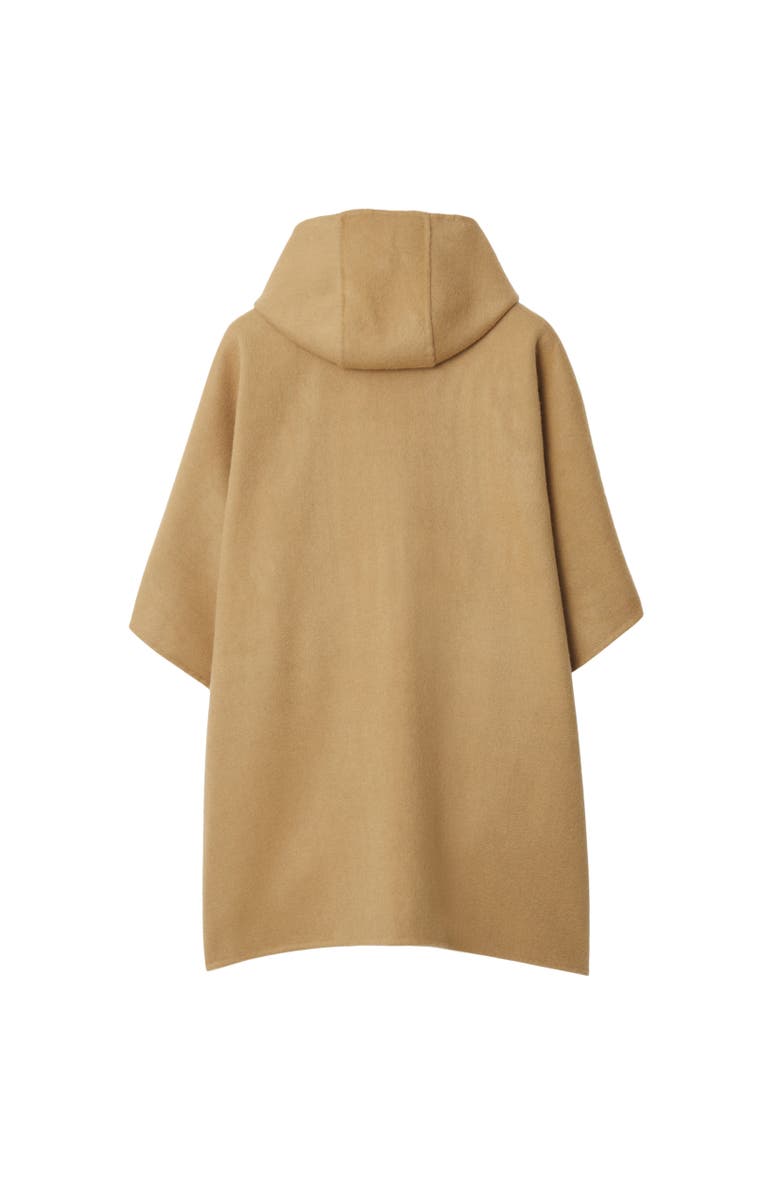 Burberry EKD Cashmere Hooded Cape, Alternate, color, Archive Beige
