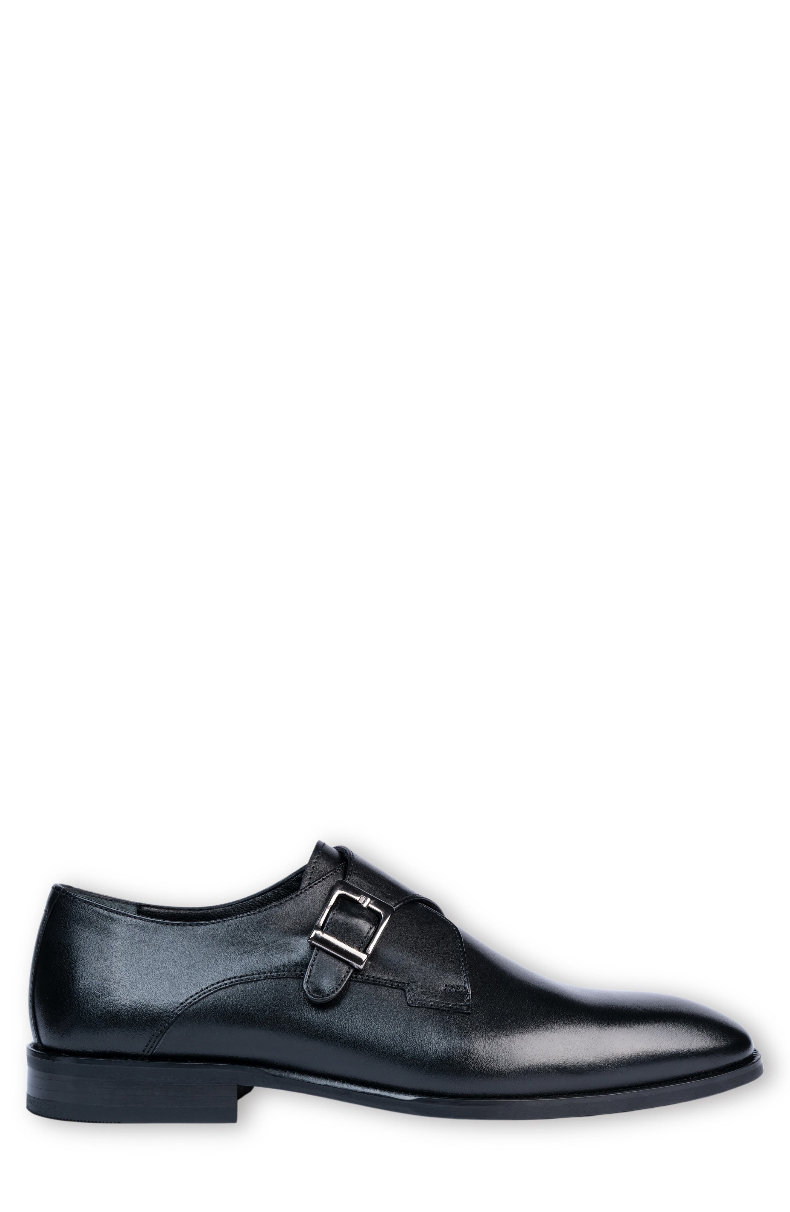 VELLAPAIS Kyrenia Monk Strap Loafer, Alternate, color, Black