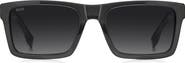 BOSS 56mm Gradient Rectangular Sunglasses