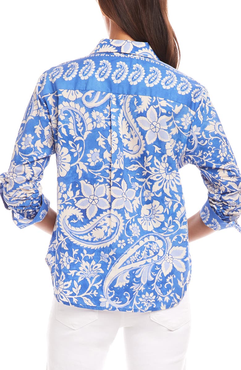 Karen Kane Ruched Sleeve Shirt, Alternate, color,
