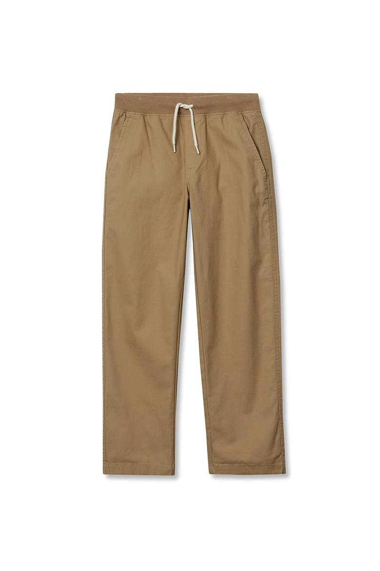 Boys Iron Knee Pull On Pants, Main, color, Dark Khaki