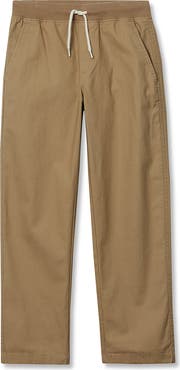 Lands' End Boys Husky Stretch Soft Rib Waist Iron Knee Pull On Pants