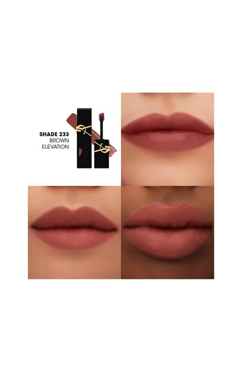 Saint Laurent Yves The Inks Blurring Matte Liquid Lip Stain In 233 Brown Elevation