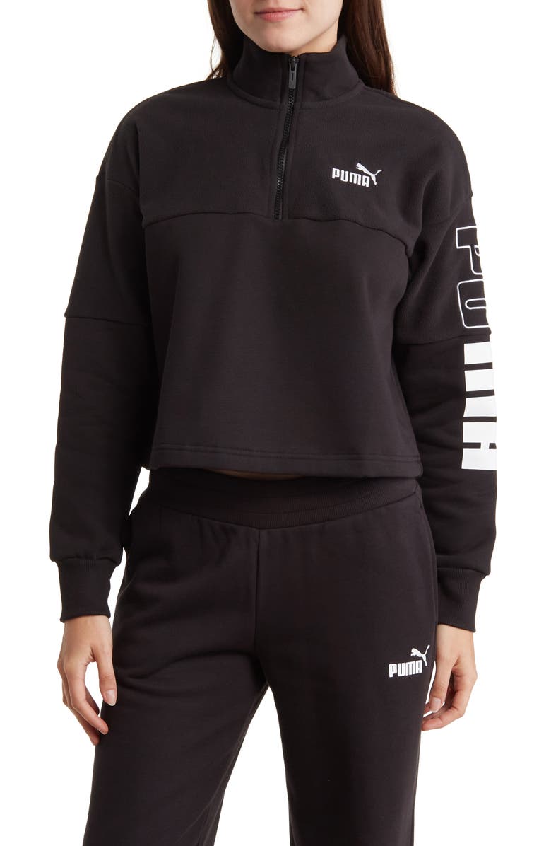 PUMA Colorblock High Neck Pullover, Main, color, 
