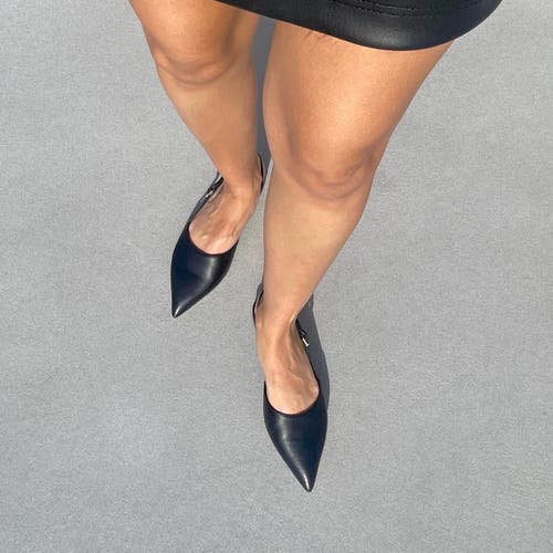 Neil J. Rodgers Hannah Flat In Black Nappa