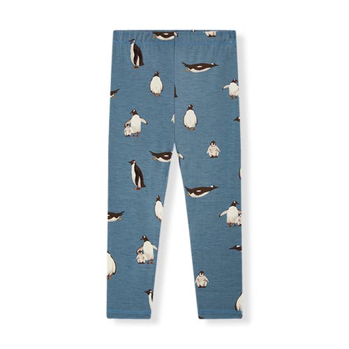 Milkbarn Luxe Stretch Long Sleeve Two Piece Pajama Set In Blue