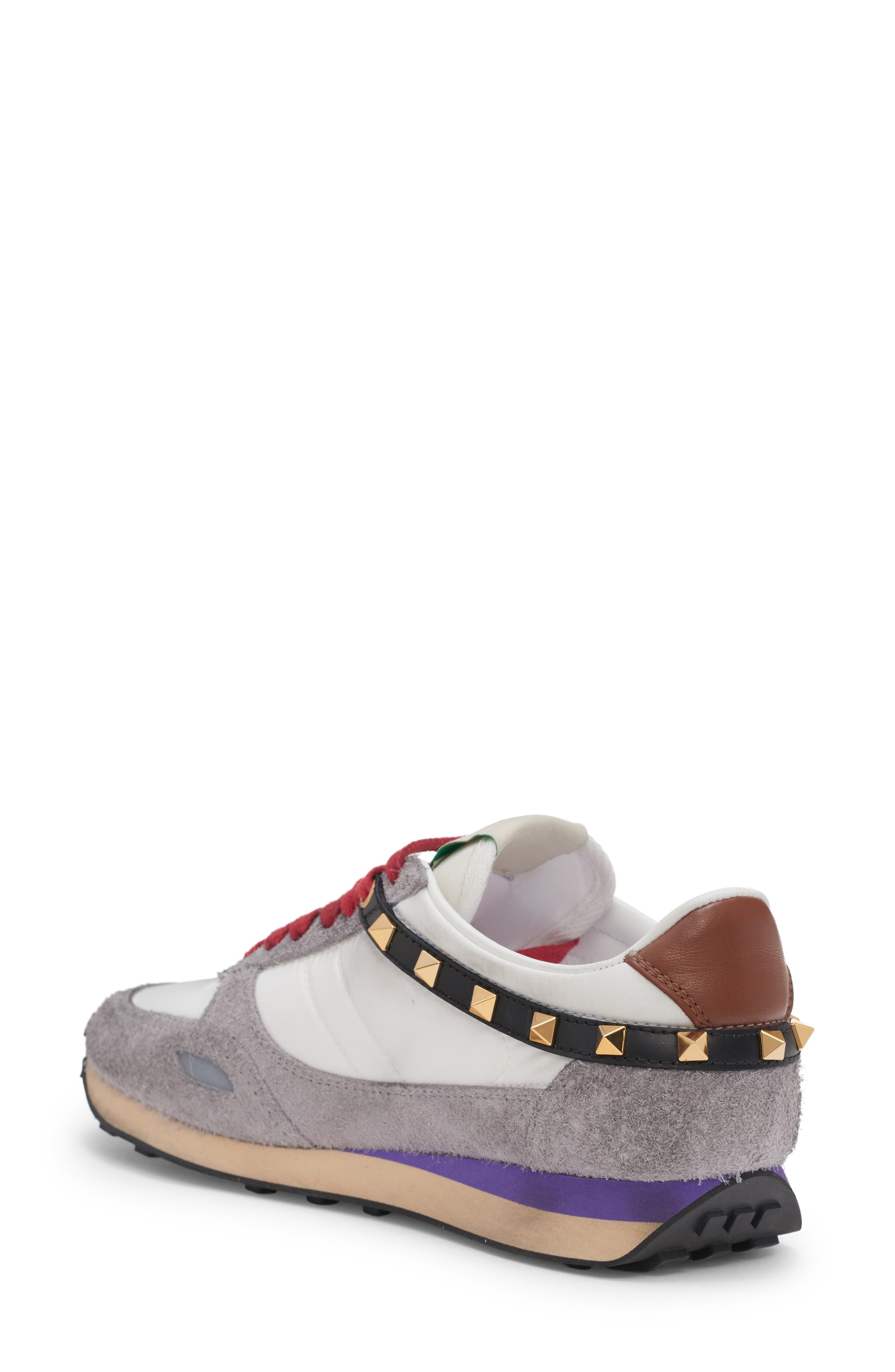 Stud Up Butterfly Sneaker, Alternate, color, WHITE MULTI