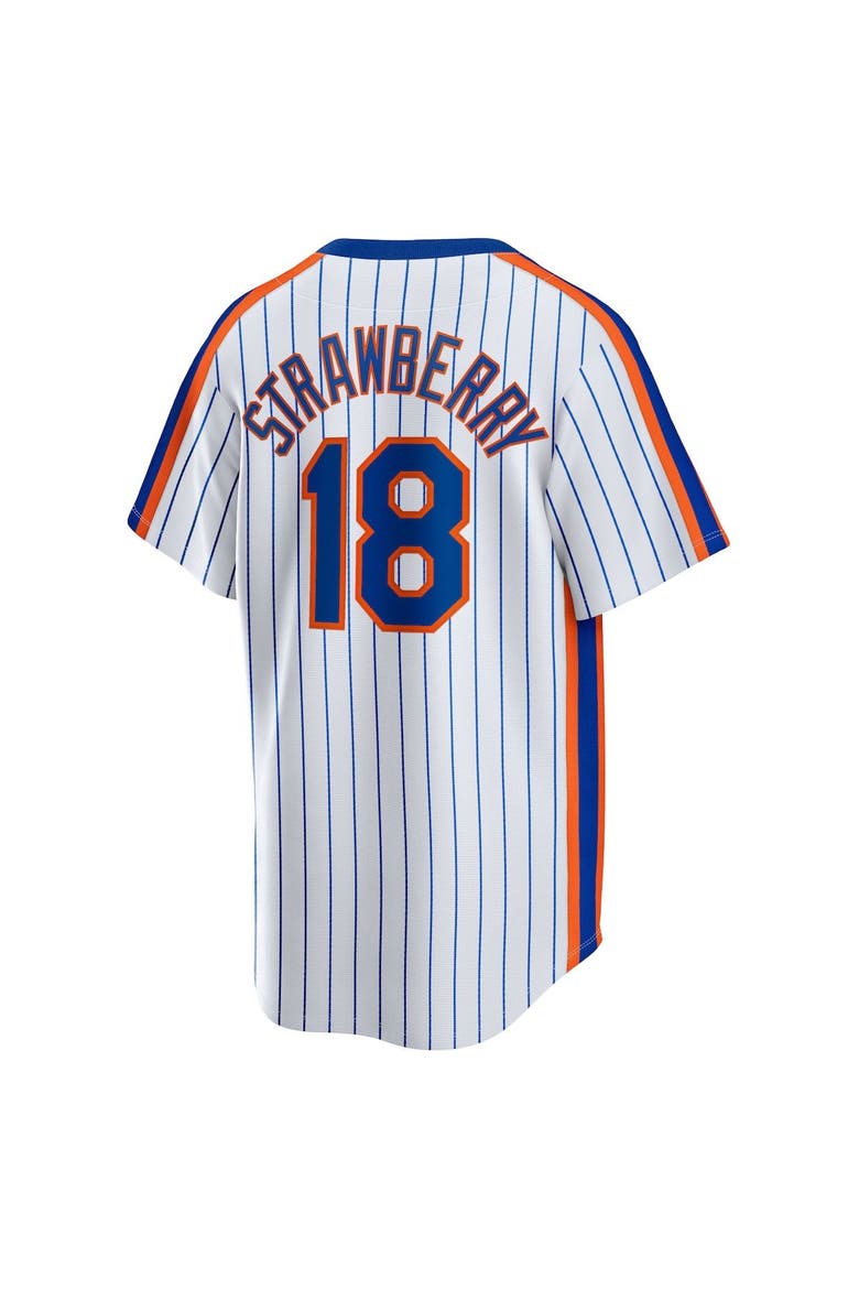 Men's Nike Darryl Strawberry White New York Mets Home Cooperstown Collection Player Jersey, Alternate, color, White