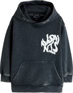 smALLSAINTS Kids' Distortion Acid Wash Graphic Hoodie