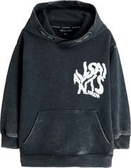 smALLSAINTS Kids' Distortion Acid Wash Graphic Hoodie